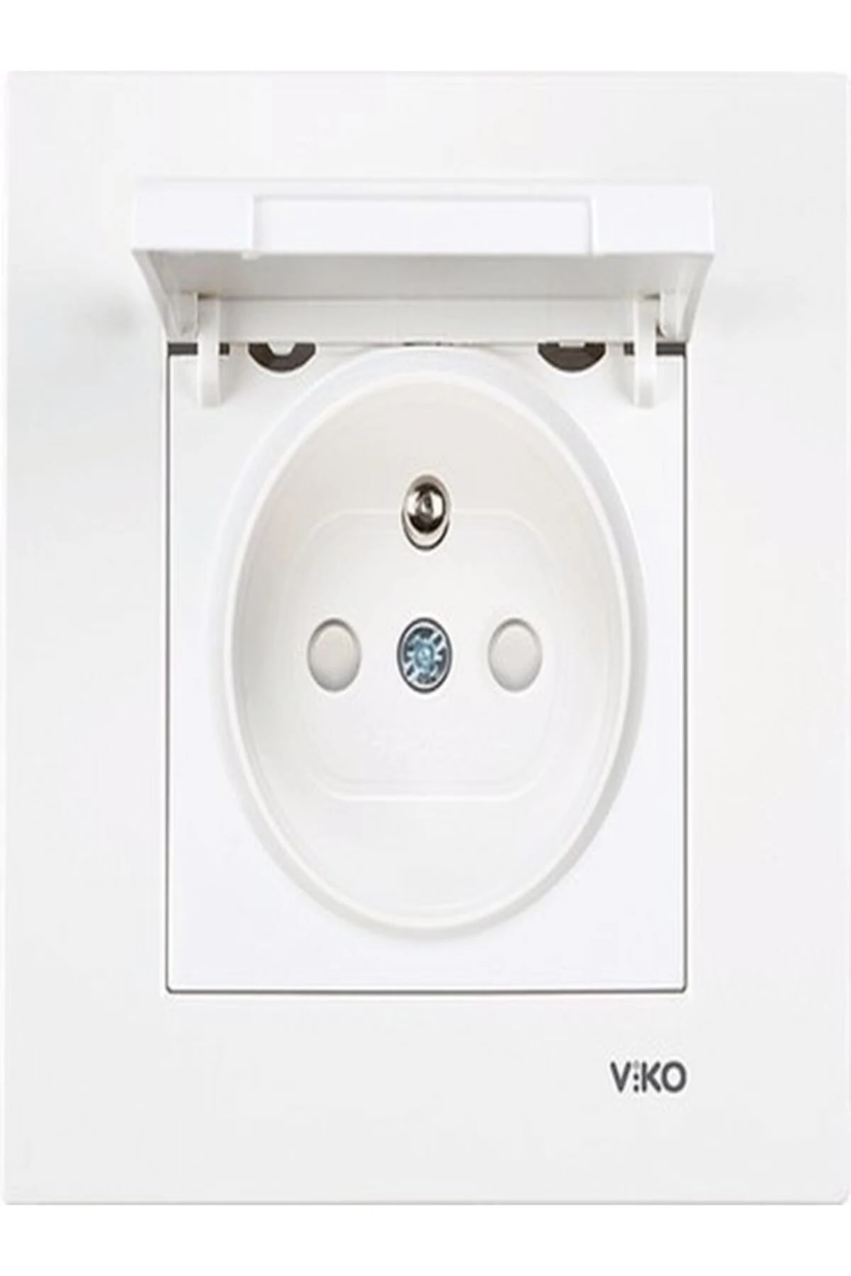 Karre Beyaz Topraklı Kapaklı Çocuk Korumalı 12'li Paket Çerçeve Dahil