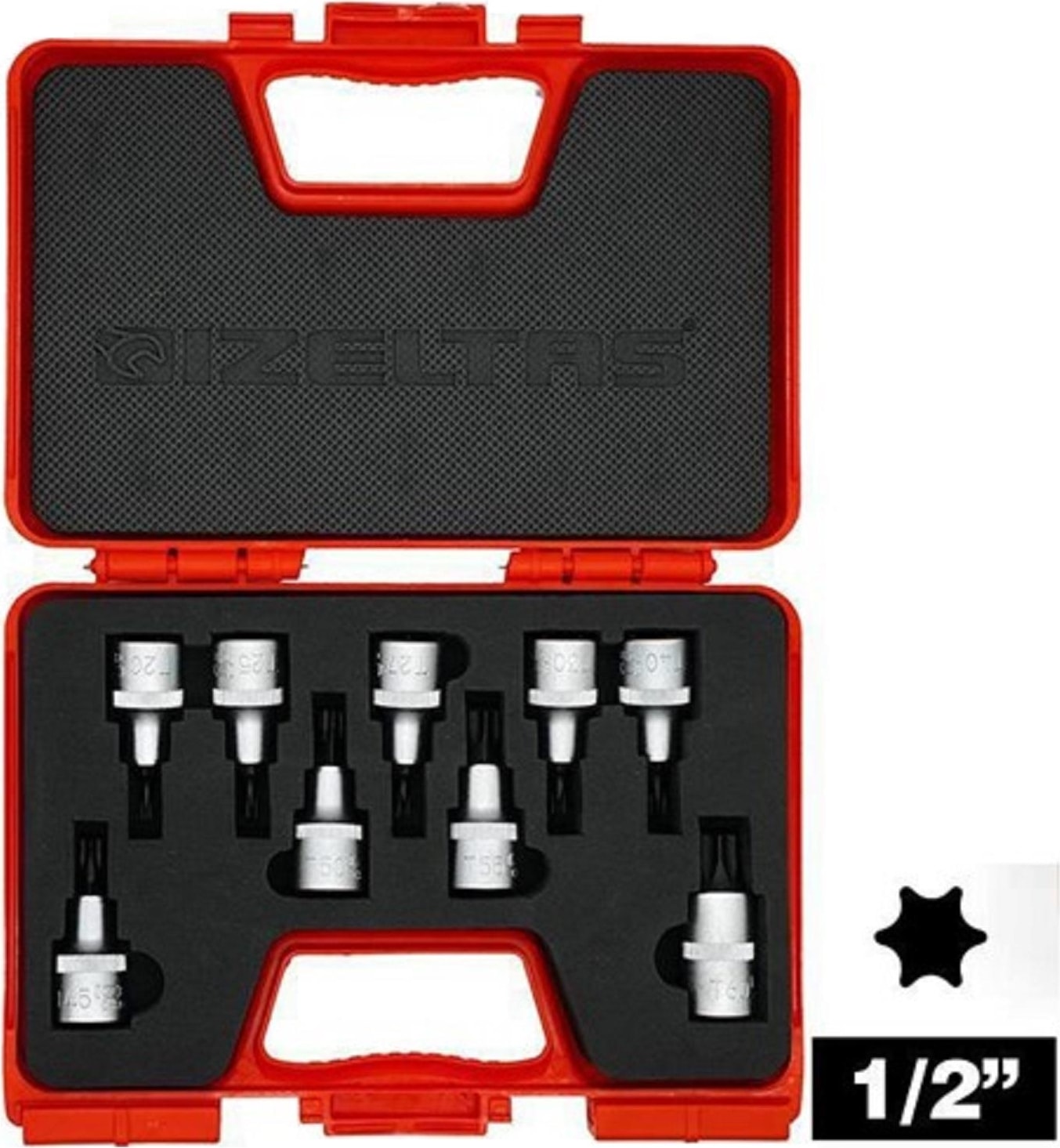 Lokmalı Torx Uç Takımı 9 Parça 1/2" 1113 00 6009