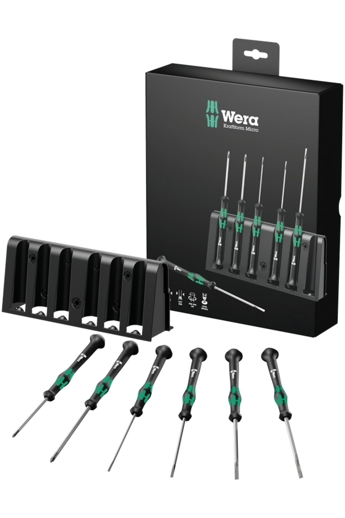 WERA 2035/6b Elektronik Tamir Mikro Tornavida Seti (05118152001)