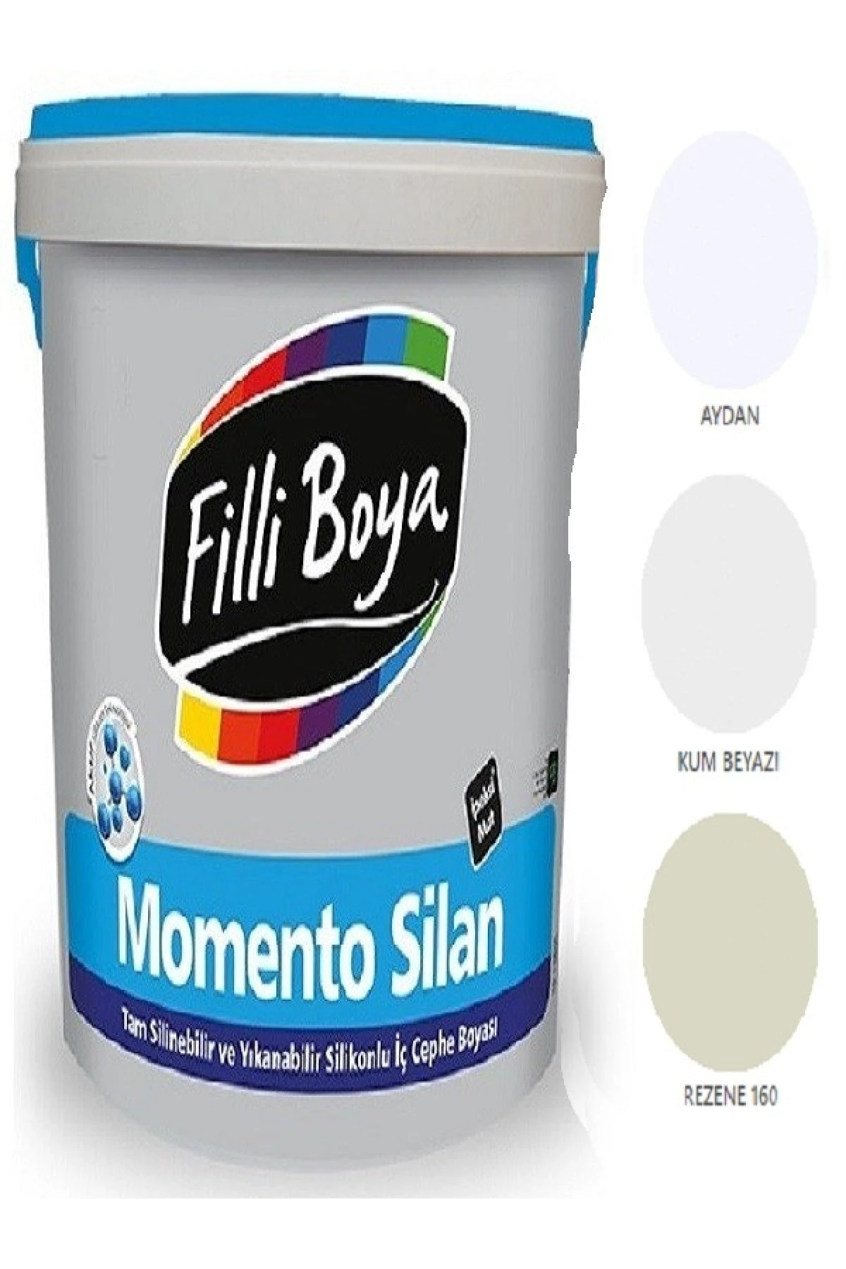 Momento Silan Tam Silinebilir Yıkanabilir Silikonlu Ipek Mat Boya 2,5lt (rezene 160)