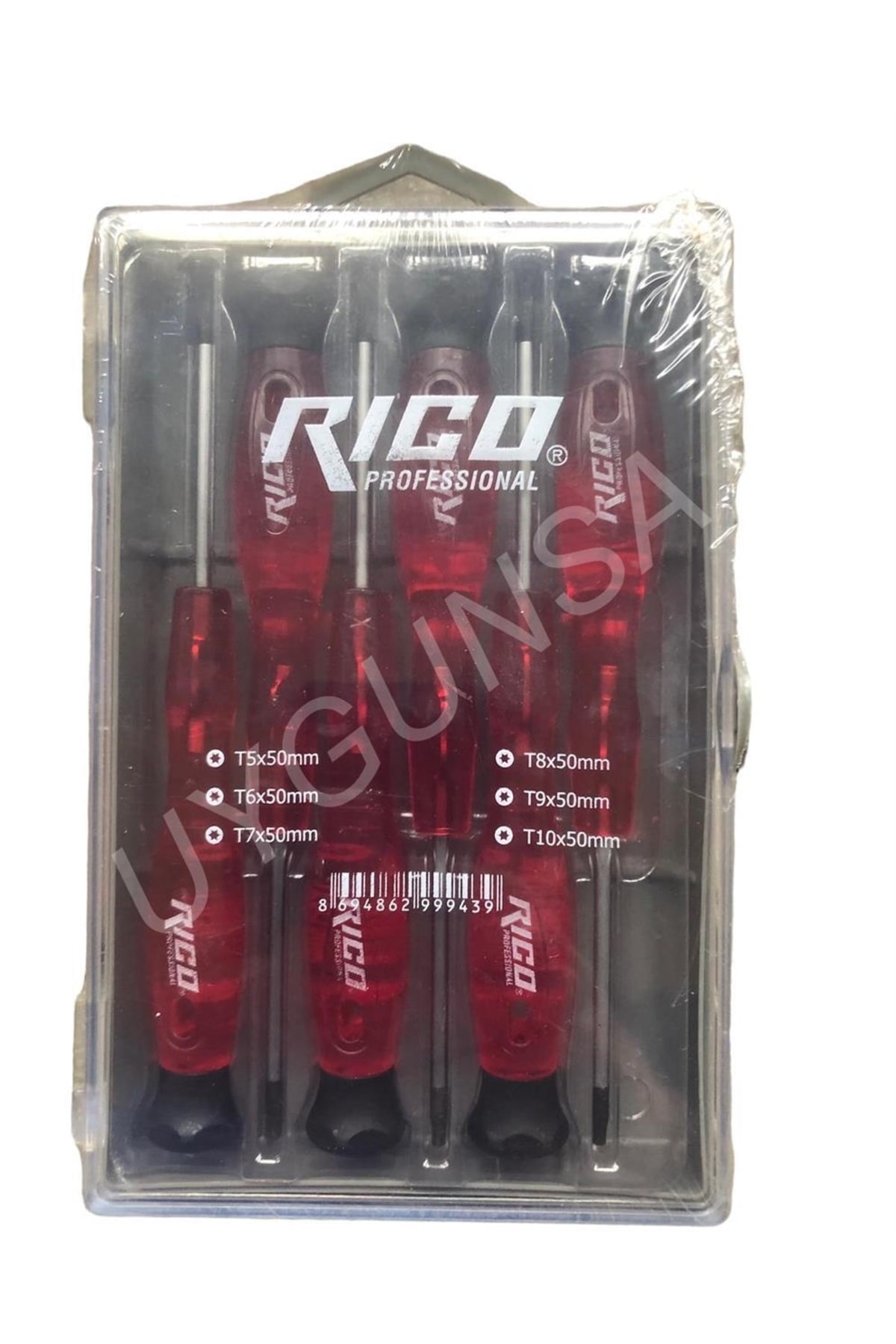RİCO 6 Parça Saatci Torx Tornavida Seti Takımı 50 Mm