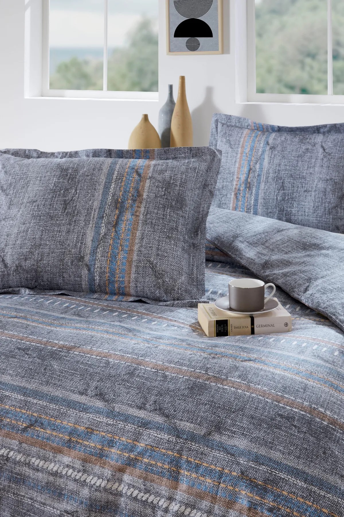 Colorado King Size Lastikli Çarşaf Nevresim Takımı
