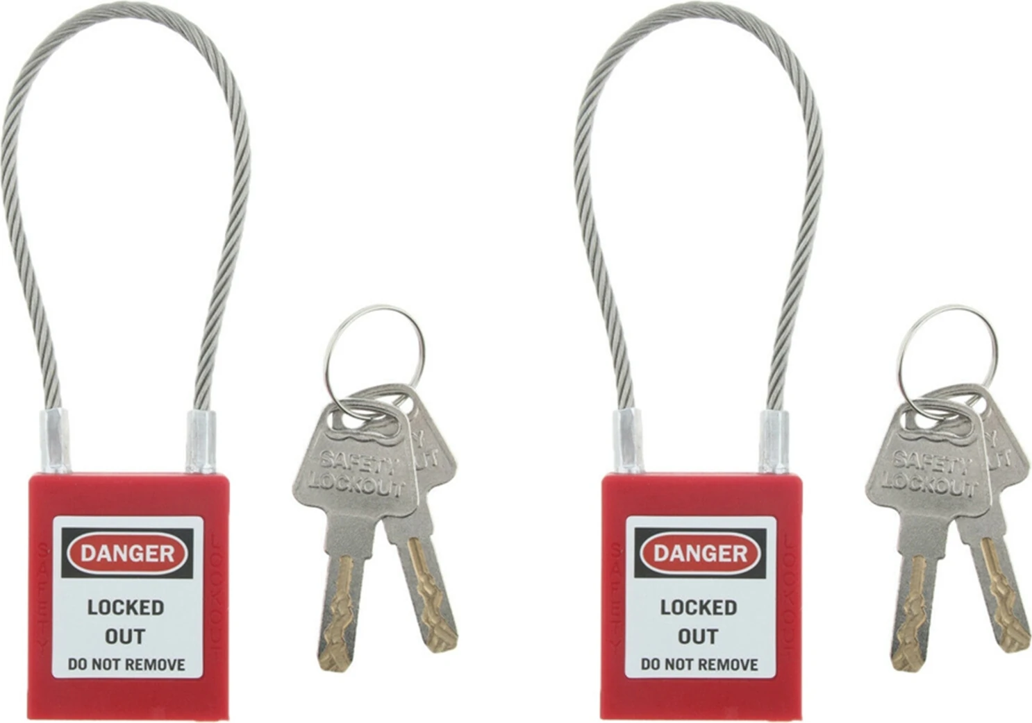 2x Mühendislik Güvenlik Asma Kilit Halat Uzun Işın Kilitleme Etiketi Out Izolasyon Kilidi Izolasyon Asma Kilit Kilitleme Asma Kilit (Yurt Dışından)