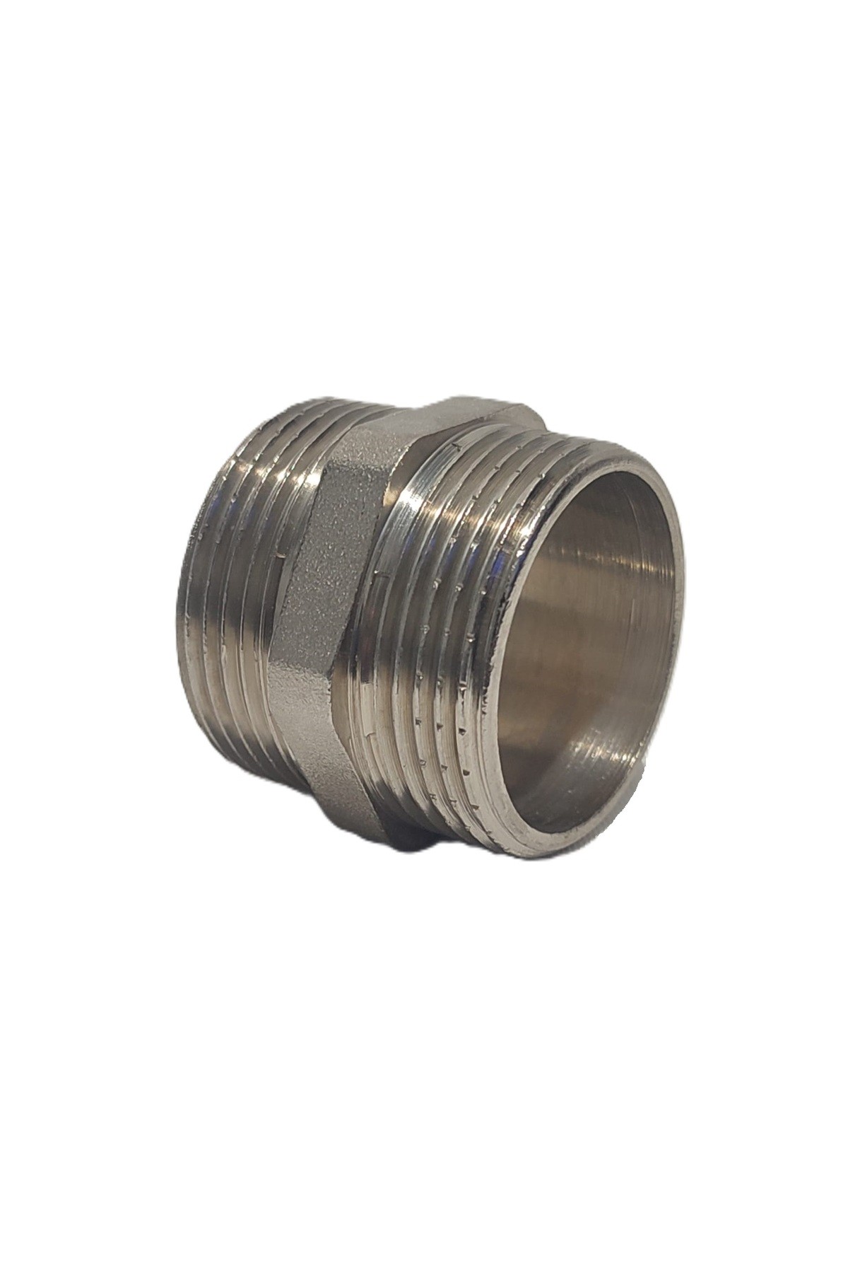 2'Li Paket 11/4" Sarı / Krom Dişli Nipel Dn32 - Chrome Nipple
