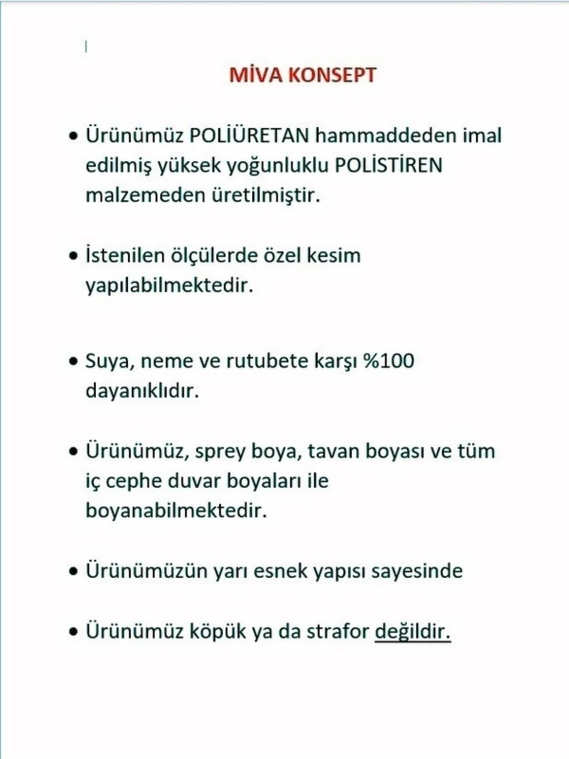 Dekoratif Boyanabilir Poliüreta Duvar Çıtası- 5 Li Hazır Çerçeve Seti