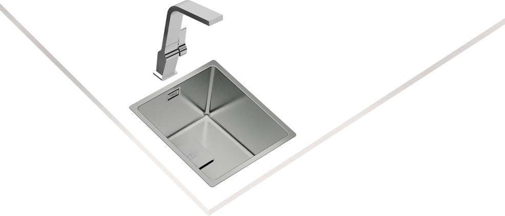 FLEXLINEA RS15 34.40 Ankastre/Tezgaha Sıfır/Tezgahaltı Eviye Paslanmaz Çelik 34 cm 115000015