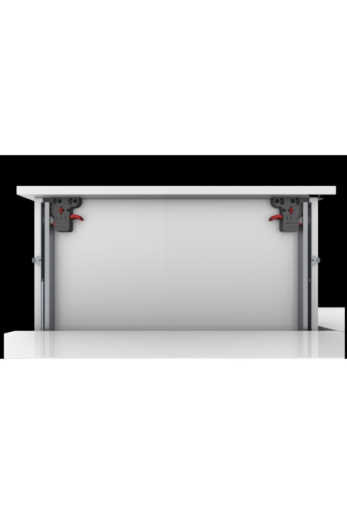 Smart Slide Frenli Kısmi Açılım Çekmece Rayı / Mandallar Dahil (sağ Ve Sol) / 40 Cm