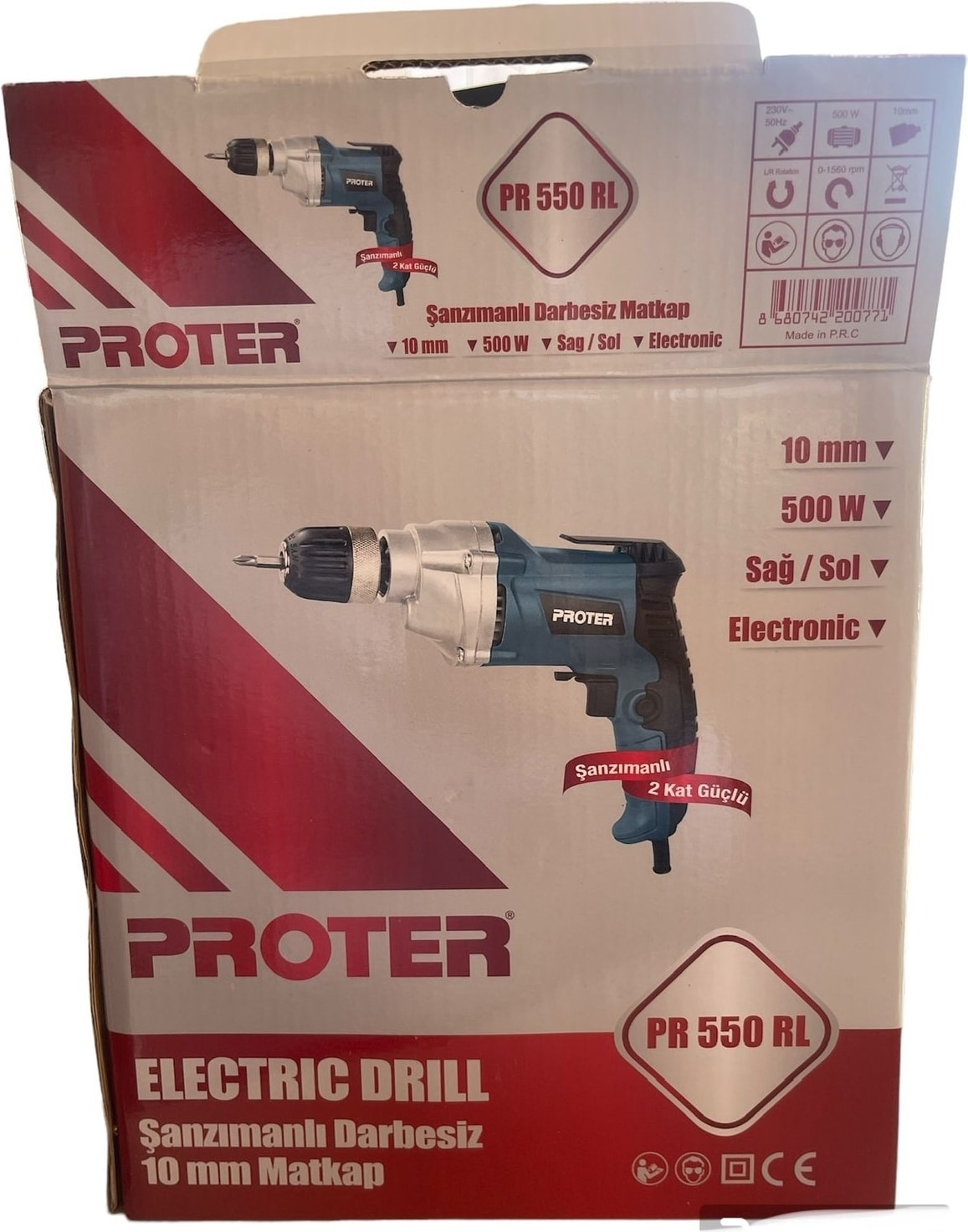 Şanzımanlı Darbesiz Matkap PR550L
