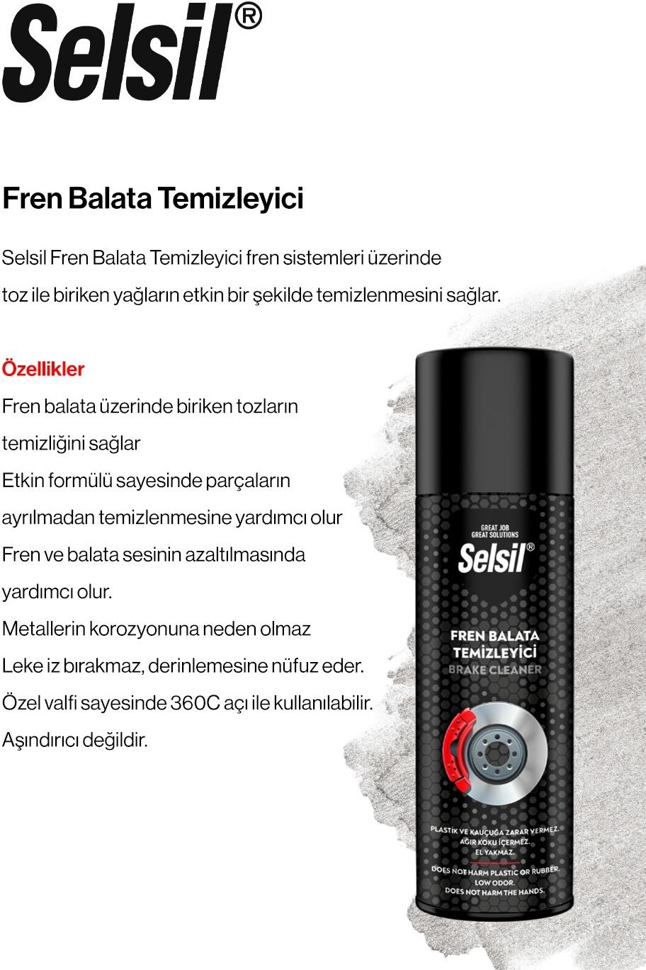 Fren Balata Temizleyici Sprey, 500 ml 2 Adet ve Rosie Pamuk