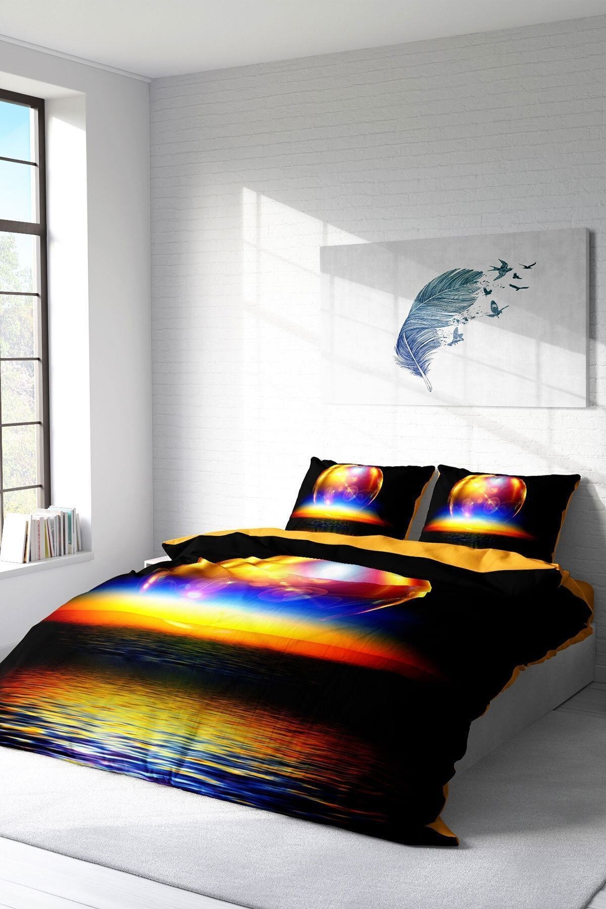 Color World 3d Çift Kişilik Nevresim Takımı