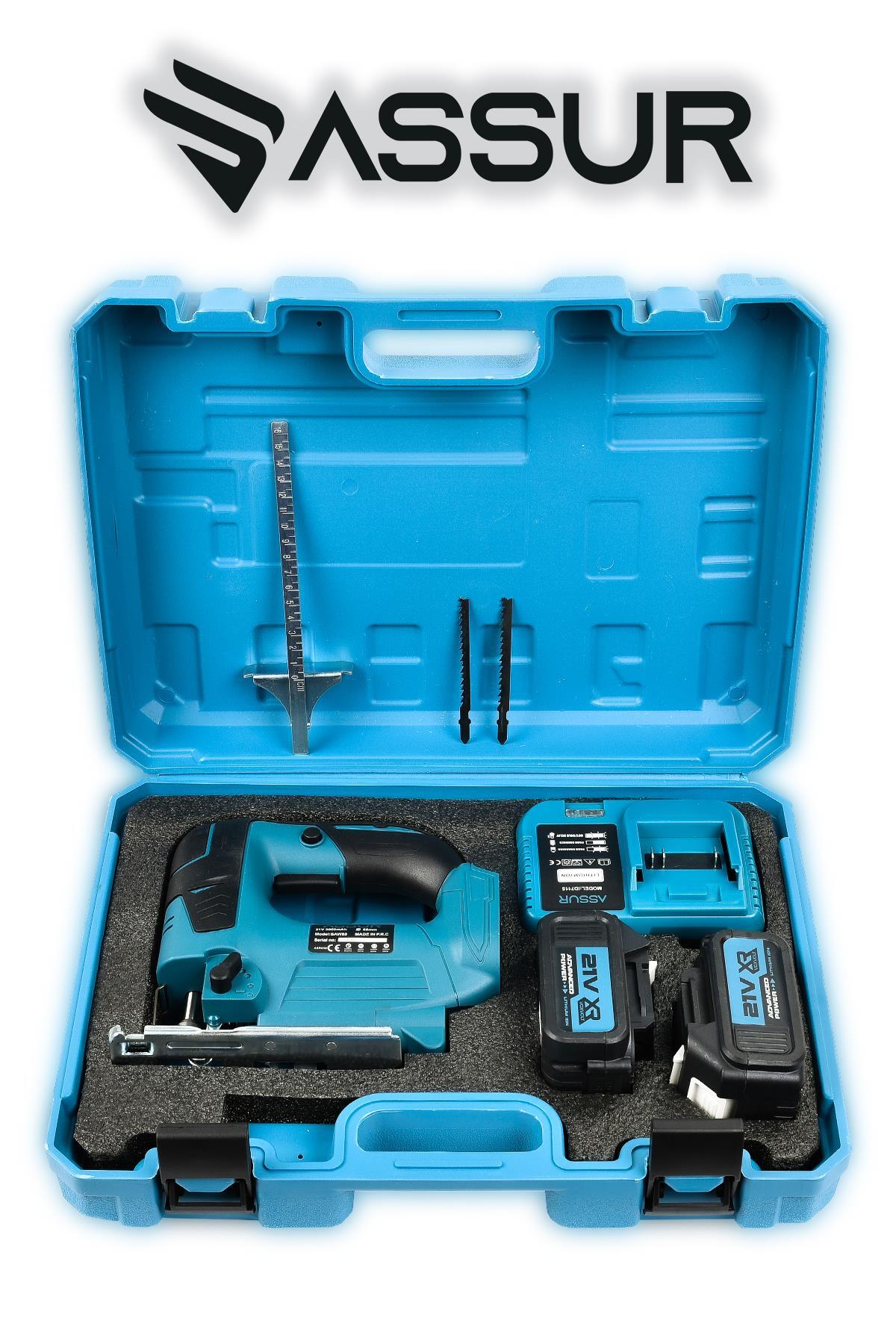 Profesyonel 21v Çift Akülü Metal Şanzıman Dekupaj Testere Makinesi