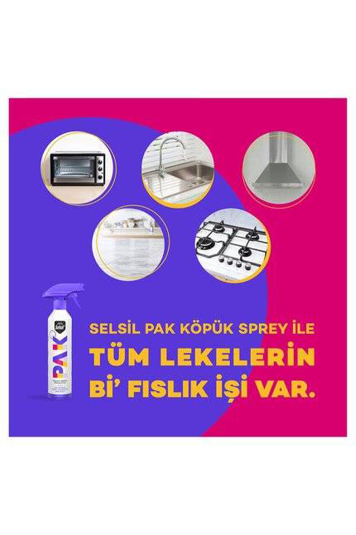 SELSİL Pak Mucize Köpük Temizleyici 500 ml