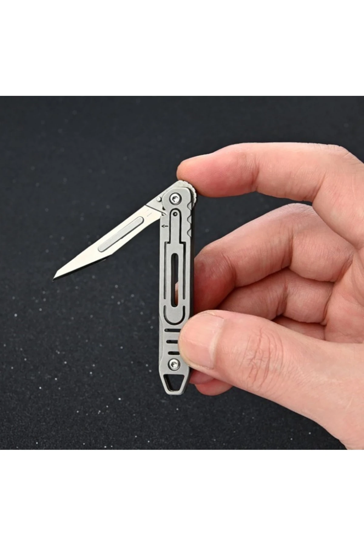 Katlanabilir Mini Neşter 11 Numara (10 Adet Yedek Bıçaklı)