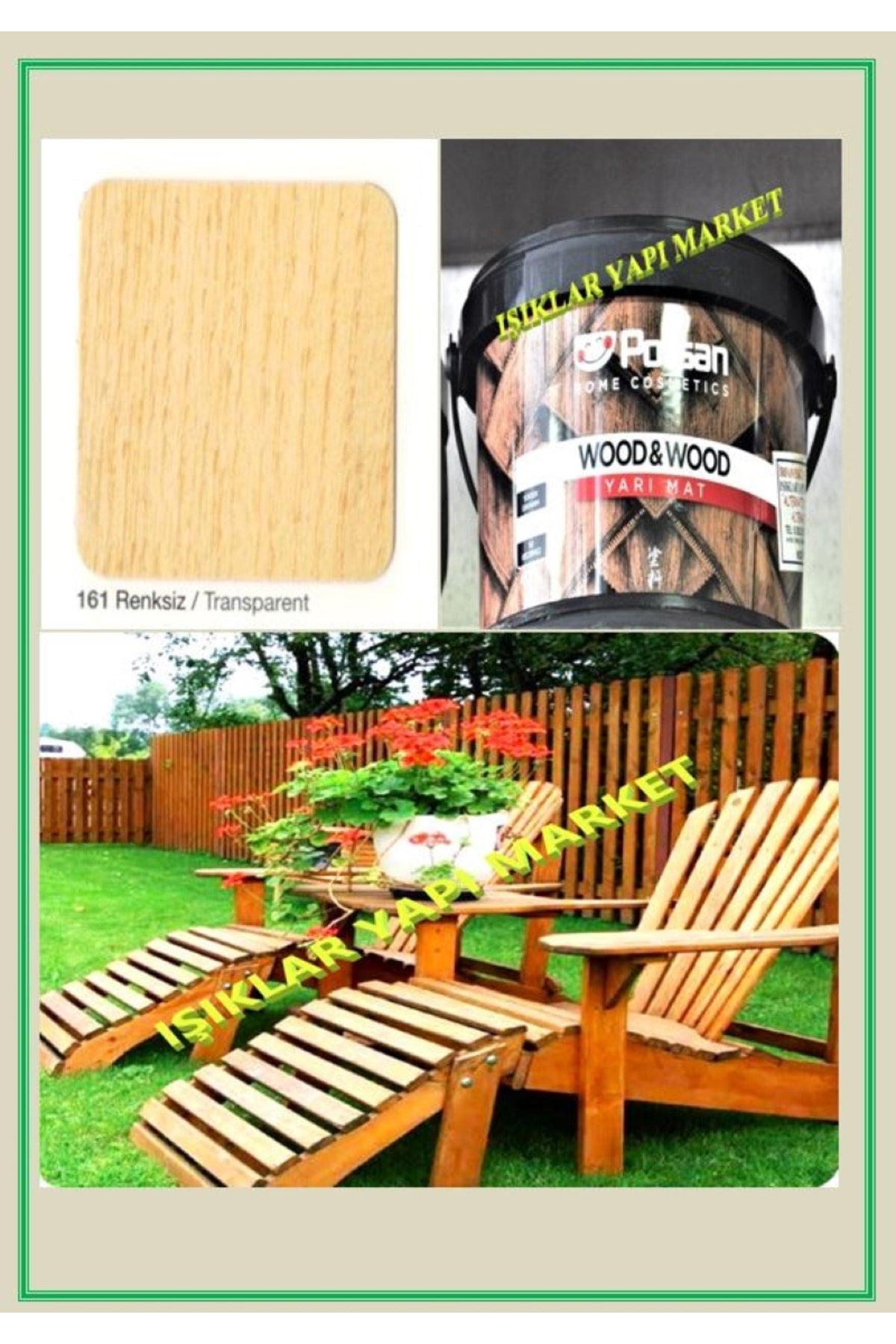 Wood&w-antiaging-ahşap Verniği-yarı Mat-su Bazlı-2,5litre (2,60KG.)-161-renksiz