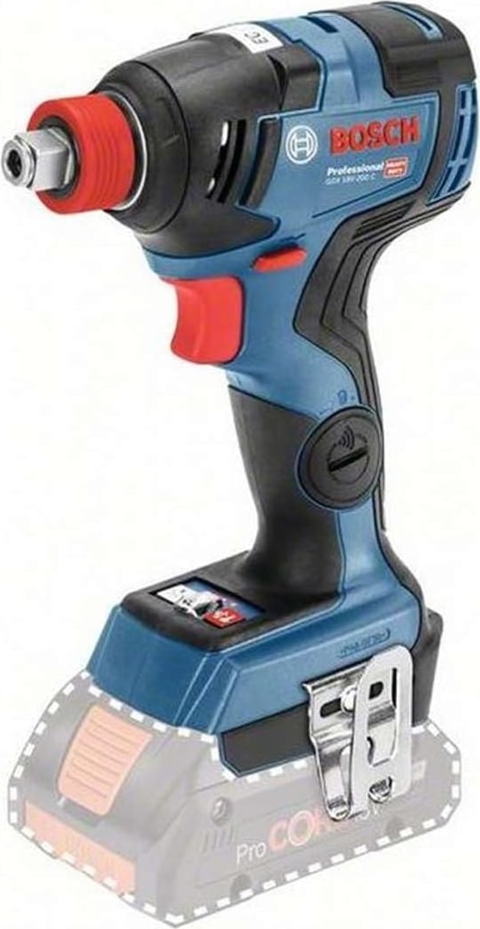 Professional Gdx 18V-200 C Akülü Darbeli Somun Sıkma (18 Volt, Solo, Karton Kutuda, 200 Nm Maks. Tork, 1/4" Altıgen Uç Girişi, 1/2" Kare Uç Girişi)