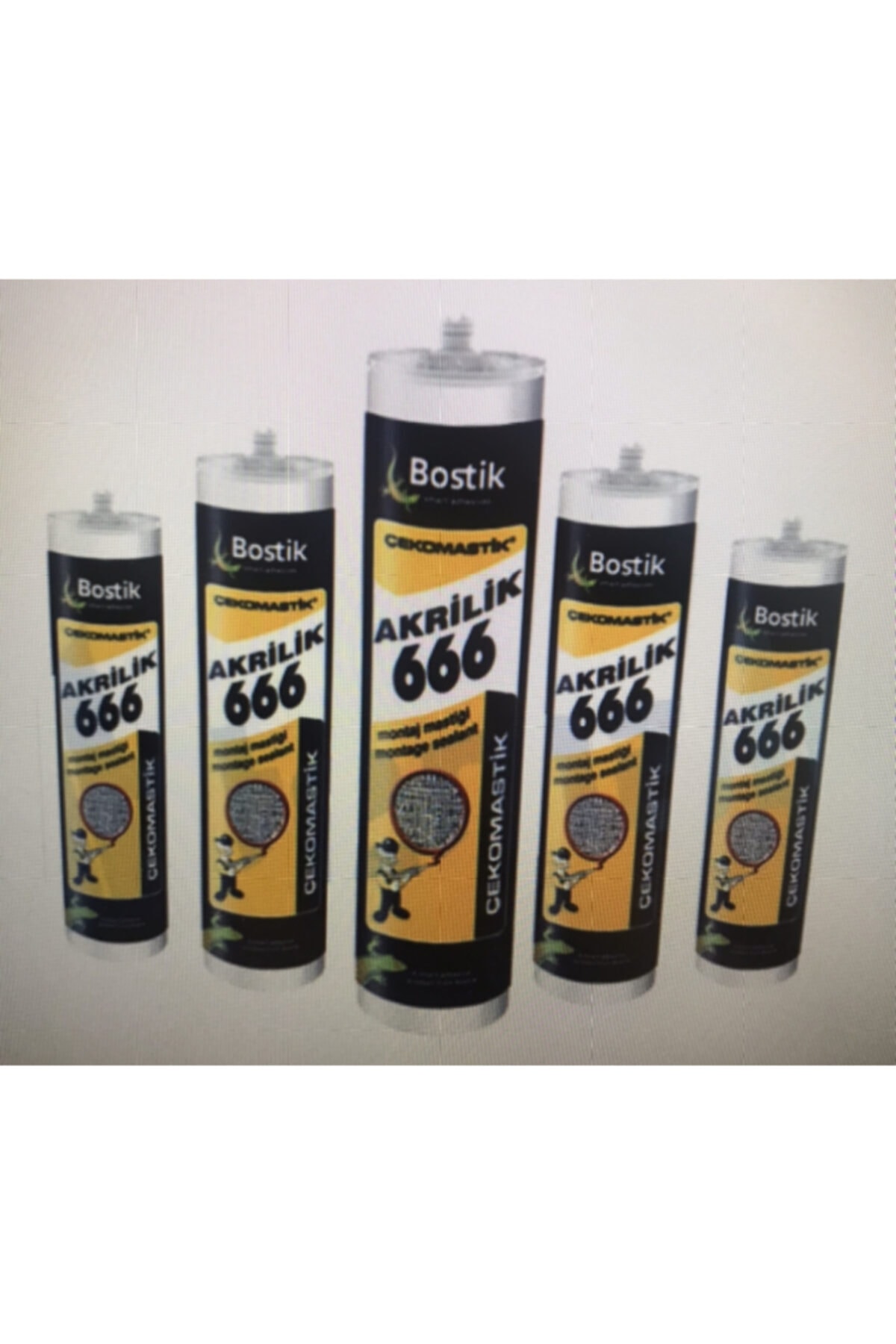 Çekomastik Akrilik 666 Montaj Mastigi 1 adet