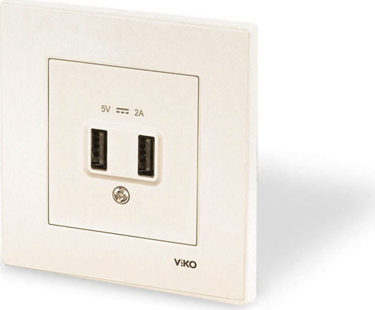 Karre-Krem USB Şarj Prizi 5V-2A
