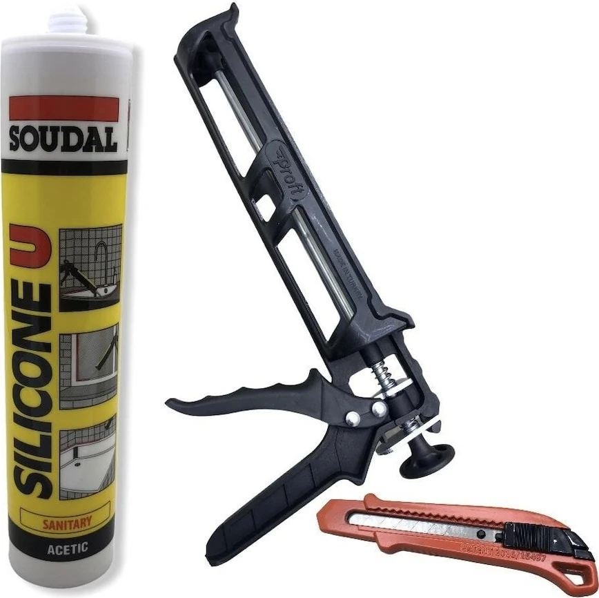 Beyaz Silikon Plastik Silikon Tabanca