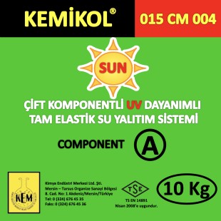 015 cm 004 Çift Komponentli Uv Dayanımlı Tam Elastik Su Yalıtım Sistemi Component A+B