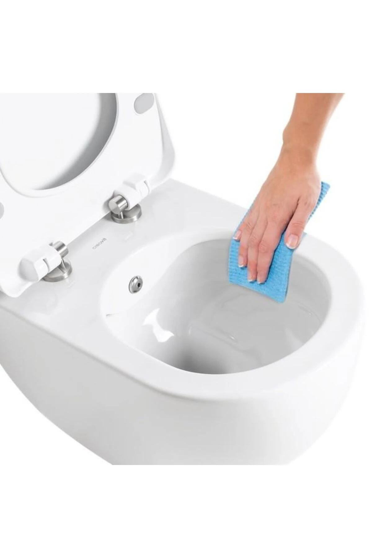 Free Rim-Off Asma Klozet Beyaz FE322 + Slim İnci Nkp Yavaş Kapaklı