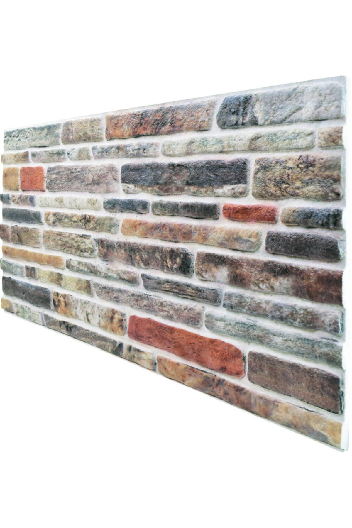 X Kesme Taş Desenli 3 Boyutlu Renkli Strafor Köpük Duvar Kaplama Paneli ks-414 5 Adet