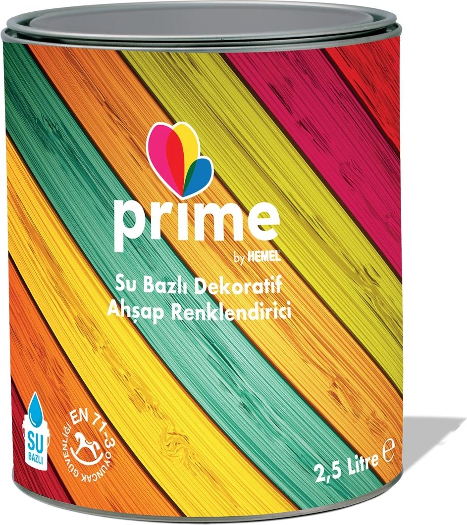 Prime Su Bazlı Ahşap Renklendirici ( 2,5 Lt -15 Lt ) 15 Lt-Sa 1121 Teak
