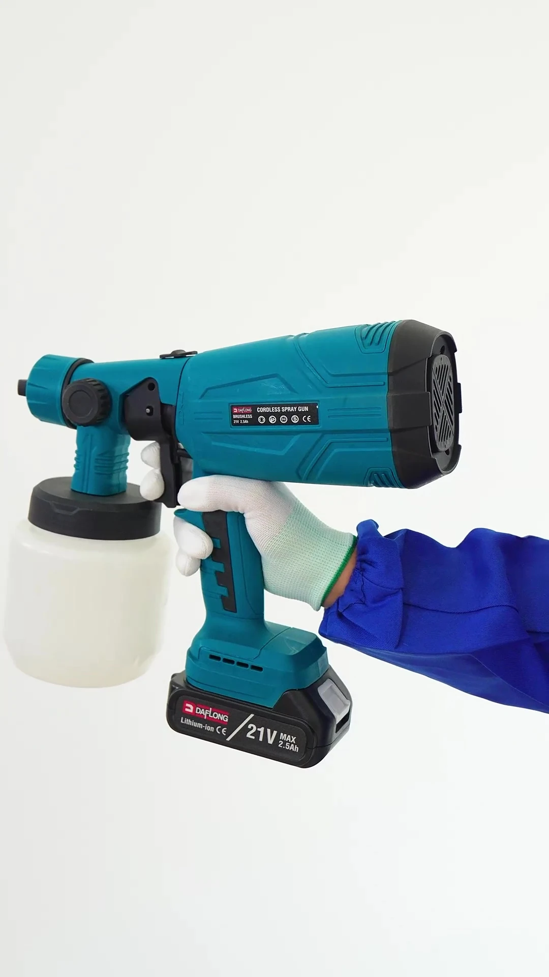 PRO YÜKSEK BASINÇLI ÇİFT AKÜLÜ BOYA PÜSKÜRTME TABANCASI DFL-117