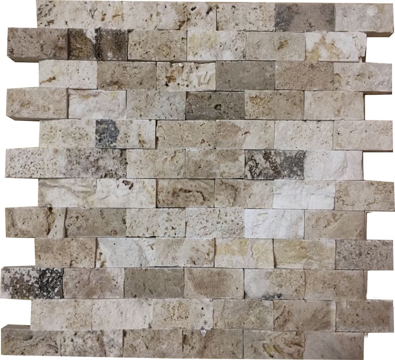 2,5x5cm Valencia Traverten Patlatma Mozaik