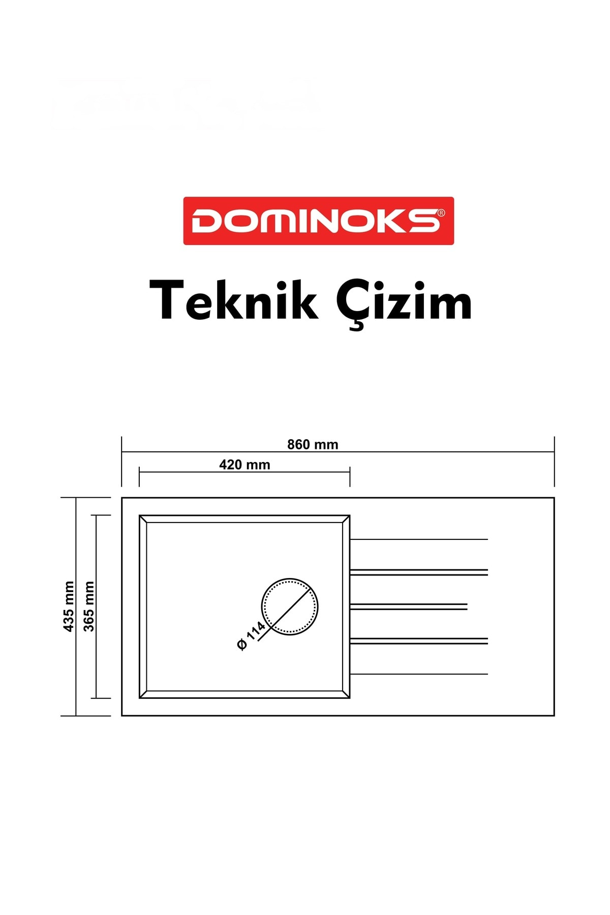 KONGO86 SİYAH 43.5X86 CM TEZGAH ÜSTÜ TEK GÖZ DAMLALIKLI GRANİT EVYE