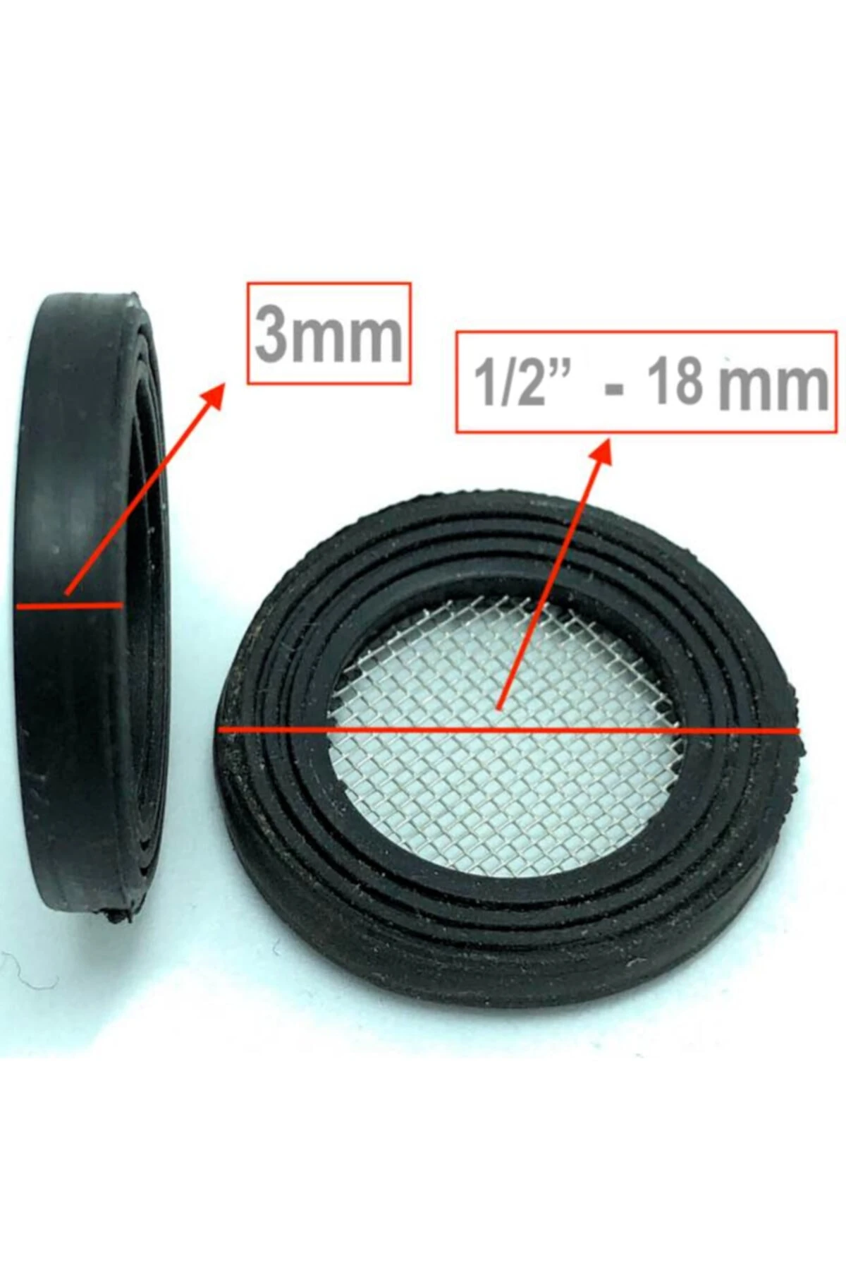 1/2" Filtreli Conta Süzgeç