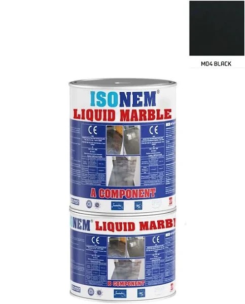 İsonem Liquid Marble Sıvı Mermer 1 kg M04 Black