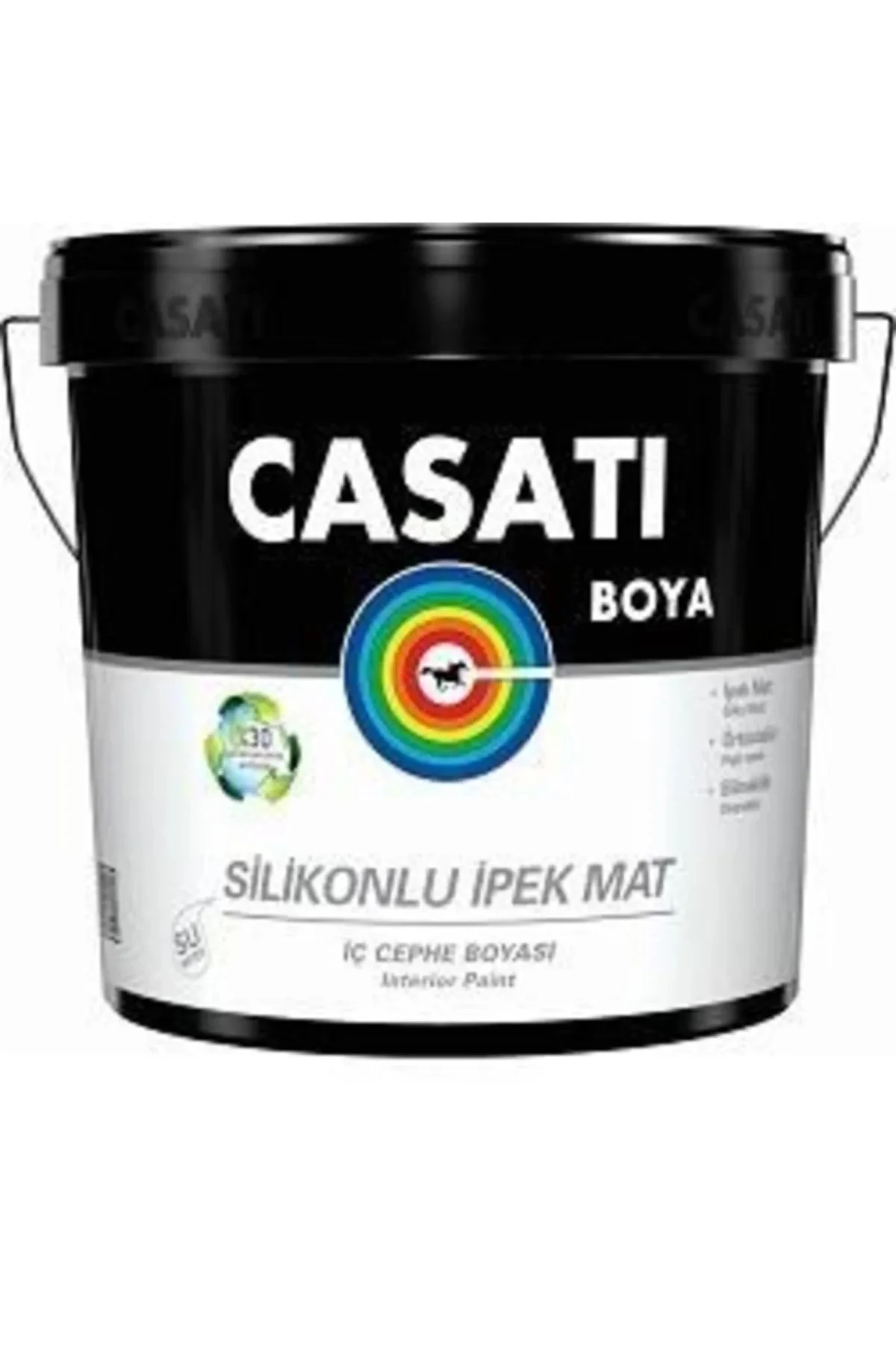Silikonlu Ipek Mat Silinebilir Iç Cephe Duvar Boyası Kum Beji 15 Lt.