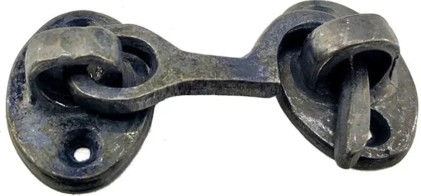 Antika Tarz Dekoratif Pirinç Çengeli - 5cm, Oksit