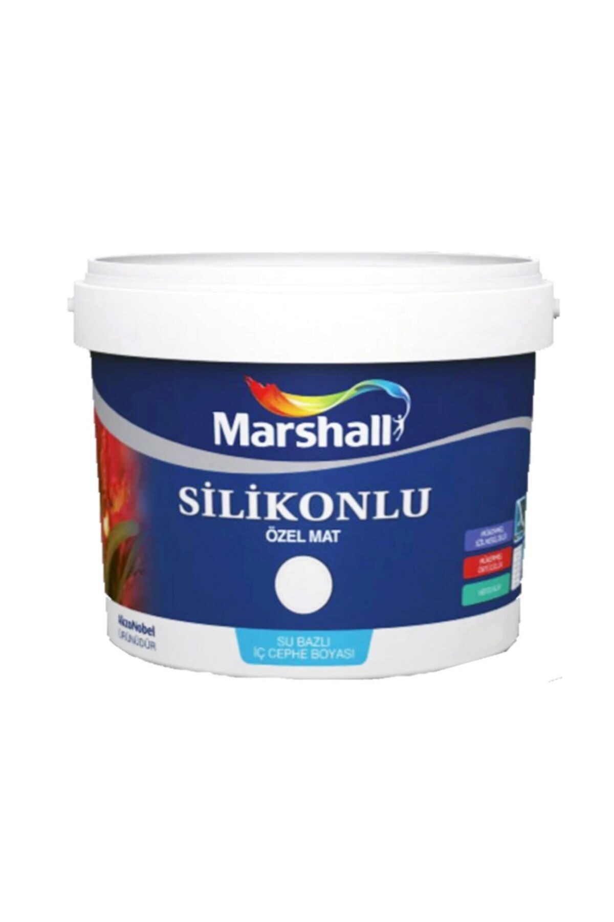 Silikonlu Özel Mat Iç Cephe Duvar Boyası 2,5 Lt Badem Ezmesi