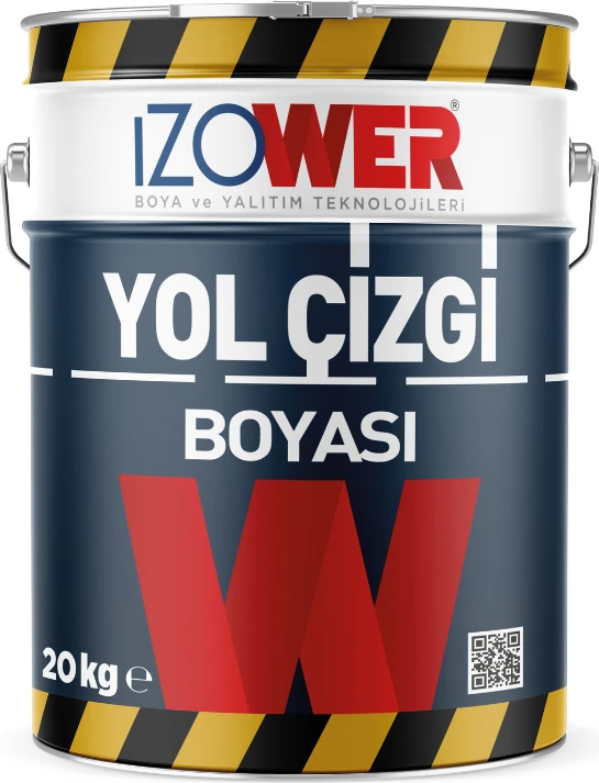 Izower Yol Çizgi Boyası 20KG - Ral 1023 - Iş Sağlığı ve Güvenliği Trafik Sarısı