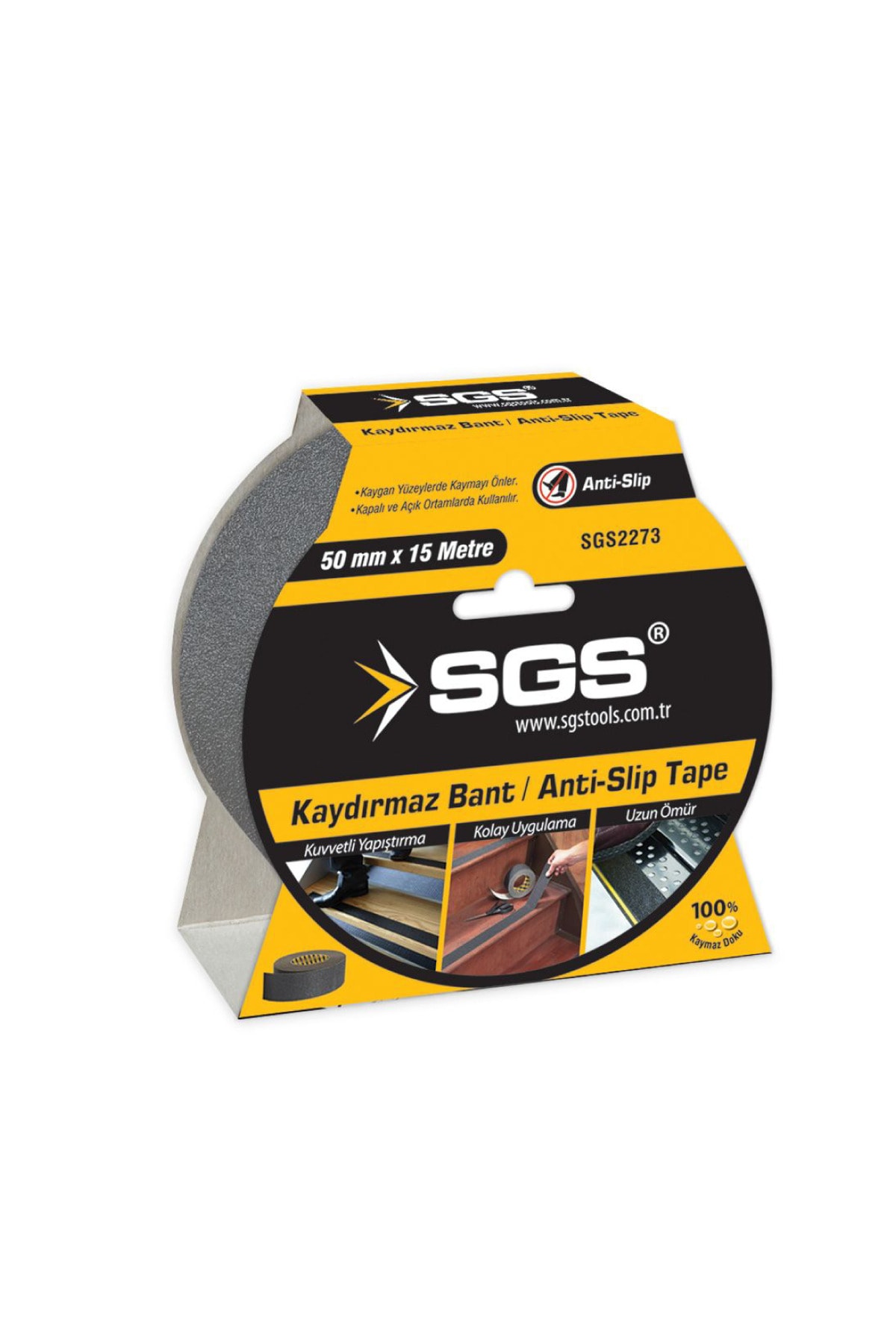 SGS Merdiven Kaydırmaz Bandı 50mm*15mt
