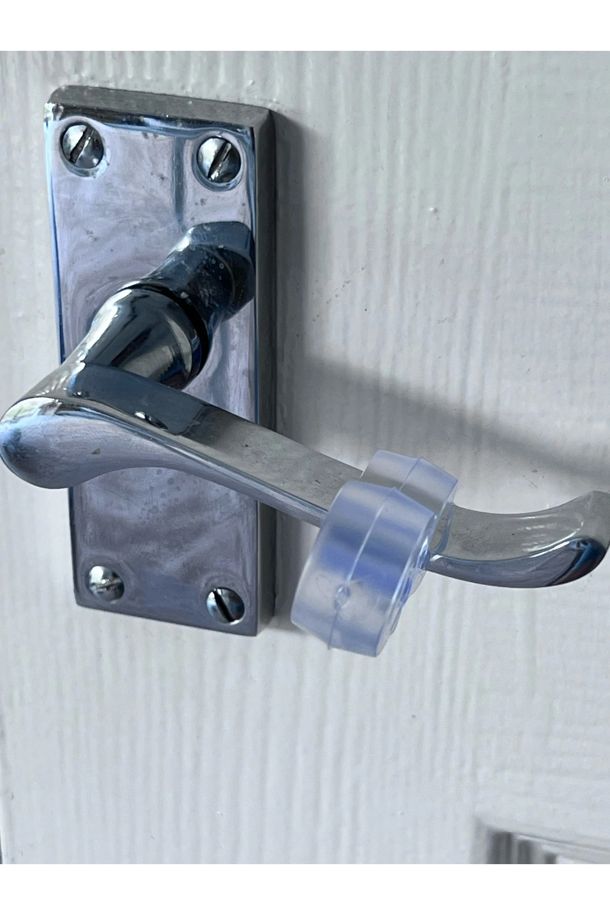 Silikon Şeffaf Plastik Kapi Kolu Tutucu Tutacagi Pencere Stoperi Durdurucu Esnek Plastik