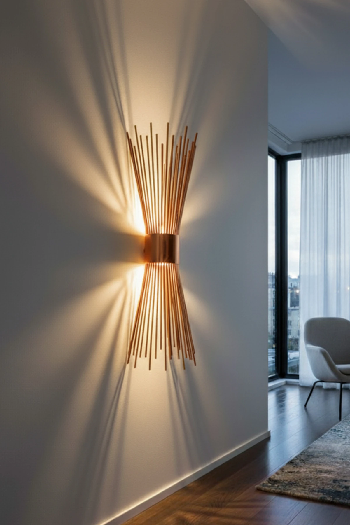 Kirpi Rose, Pilli Aplik, Anahtarlı, Pilli Elektrikli 1 Adet Ledli Duvar Aplik, Gece Lambası