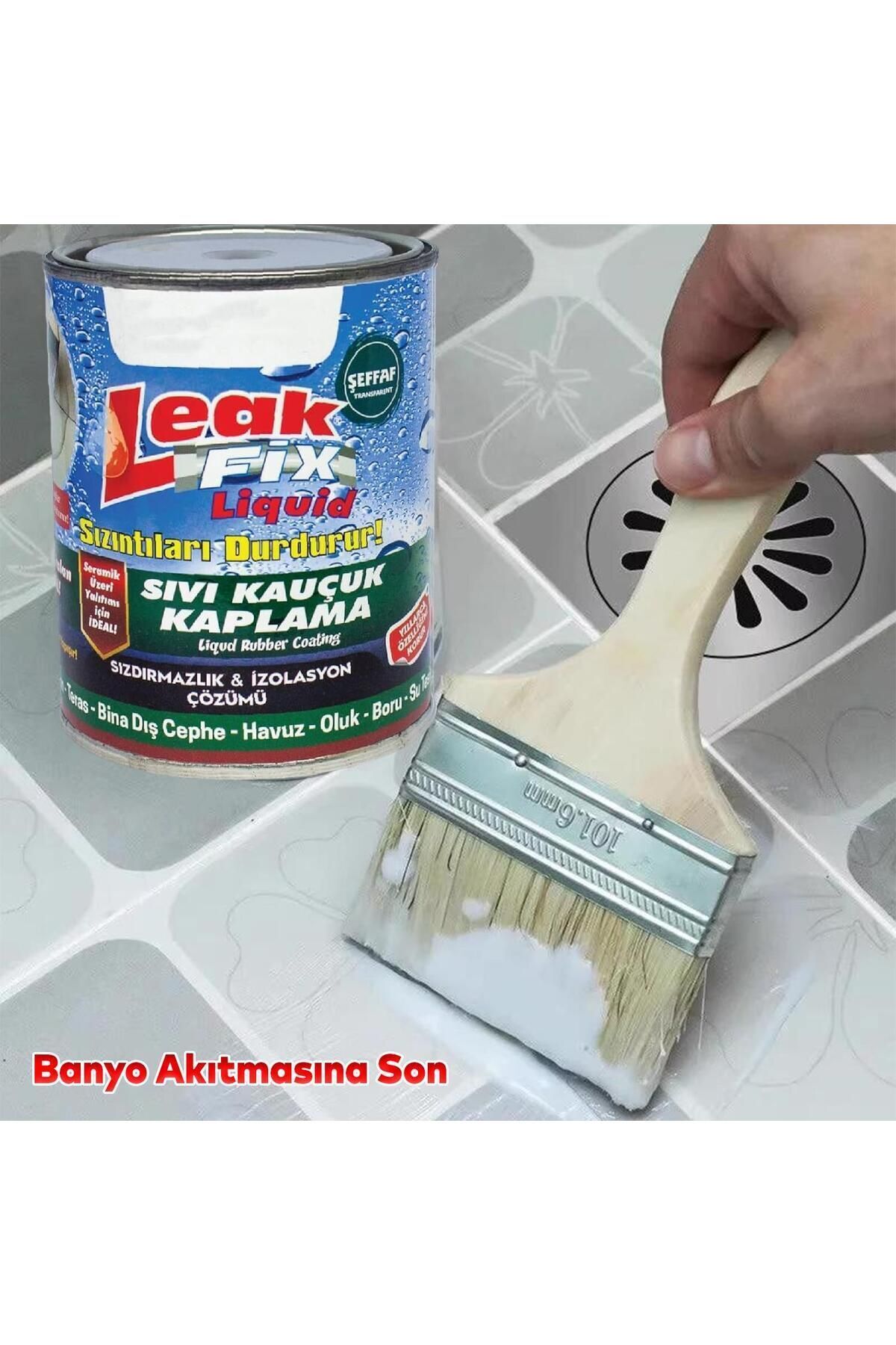 Şeffaf Leak Fix Liquid Su Sızıntı Durdurucu Sıvı Kauçuk Kaplama Izalasyon Sızdırmaz Yalıtım 700 gr