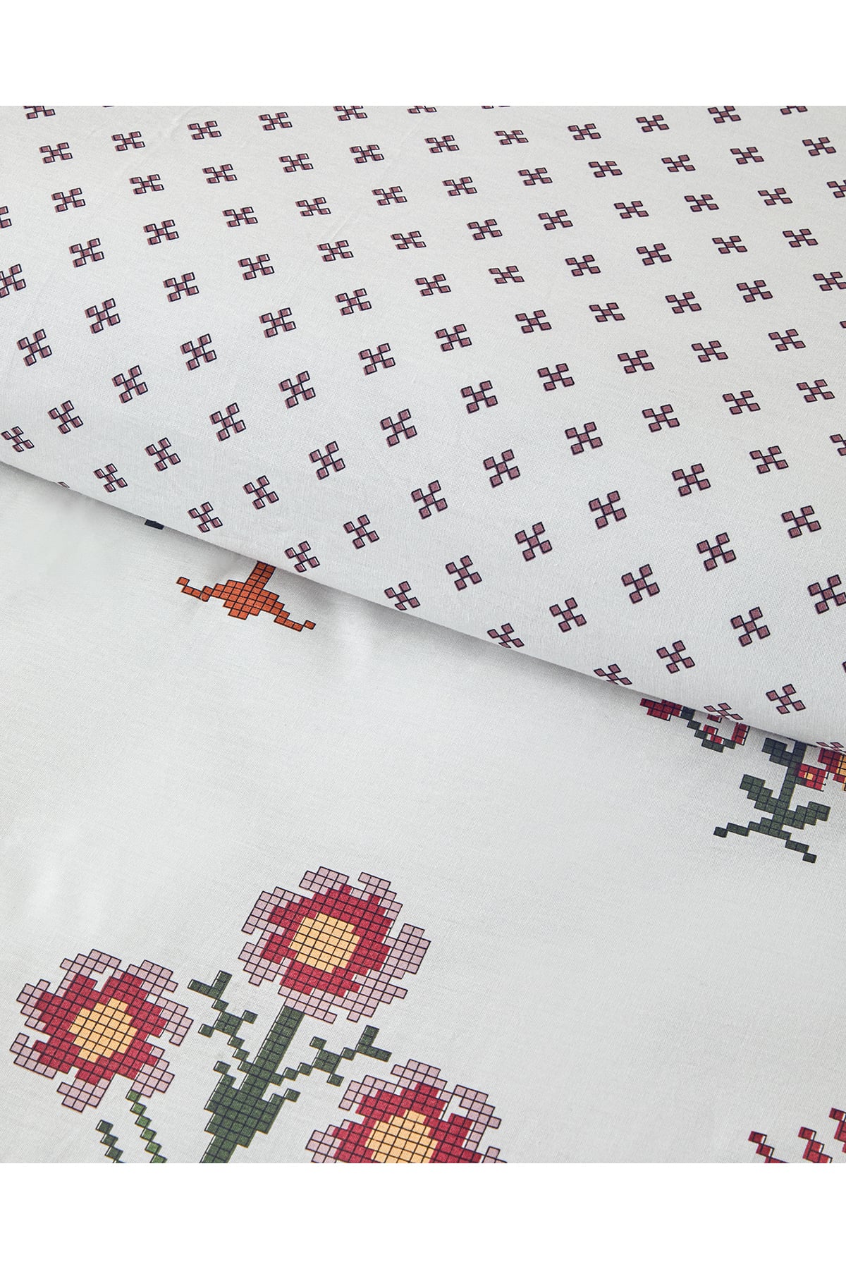 Etamine Flower Pamuklu Tek Kişilik Nevresim Seti 160x220 cm Pembe