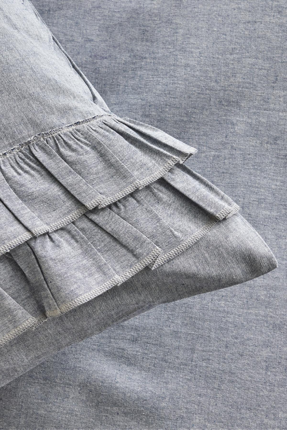 Denim Azur Çift Kişilik Nevresim Seti Mavi
