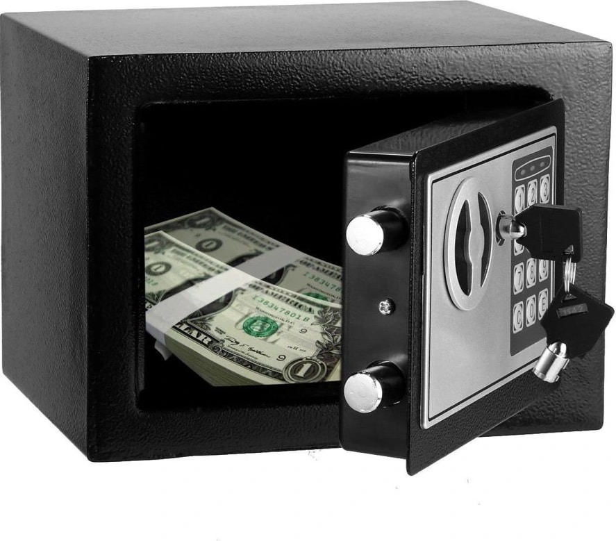 Elektronik Para Kasası Şifreli Anahtarlı Otel Tipi Kasa (5047)