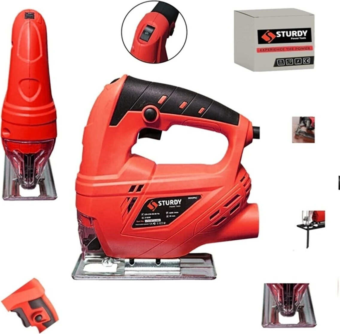 Japon Technology New Red Series Sjs Metal Şanzıman 4000 W Bakır Sargı Dekupaj Testere Profesyonel