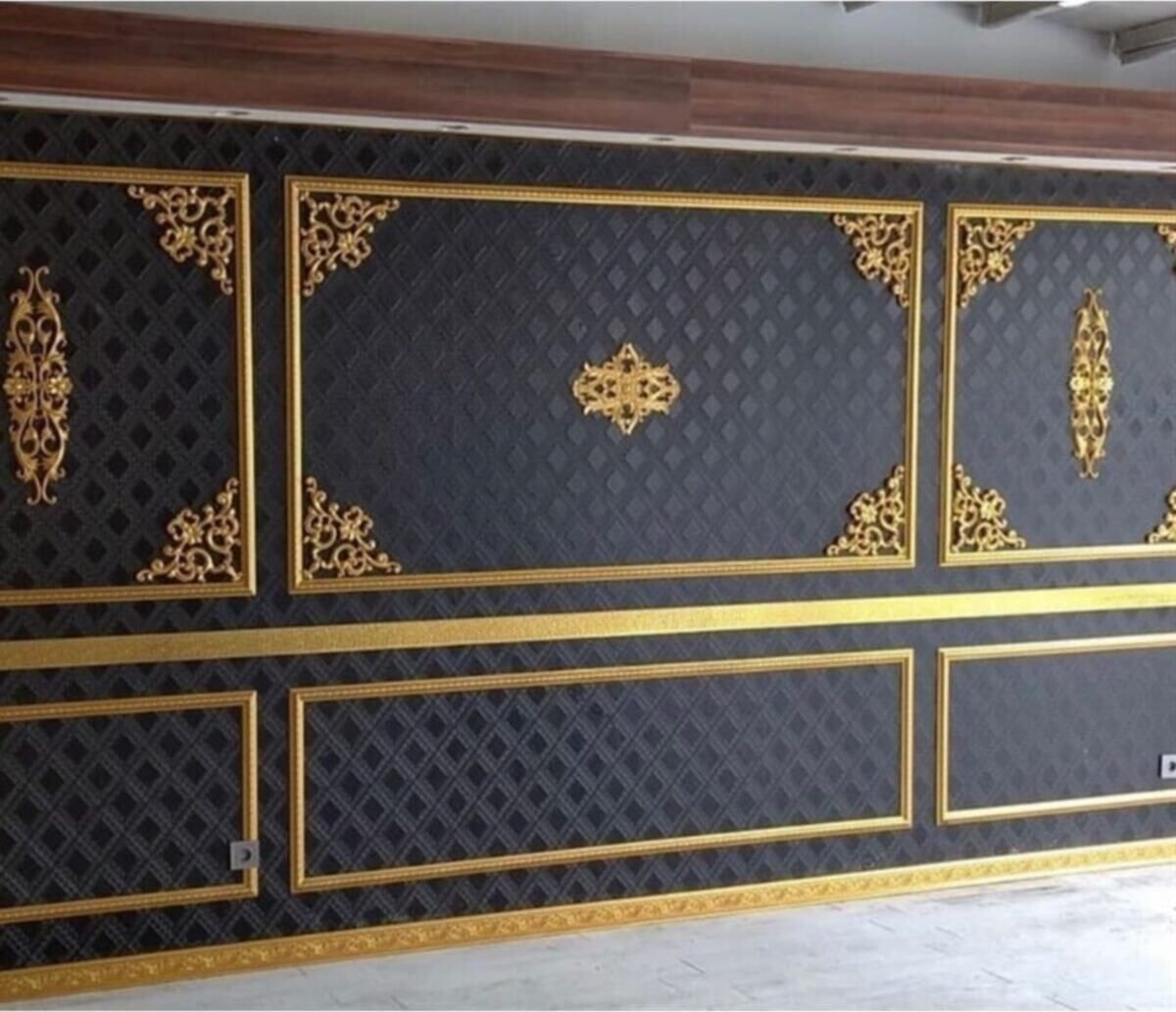Boyanabilir Çıta Motifi 41X26 Gri Dekorasyon Parçası