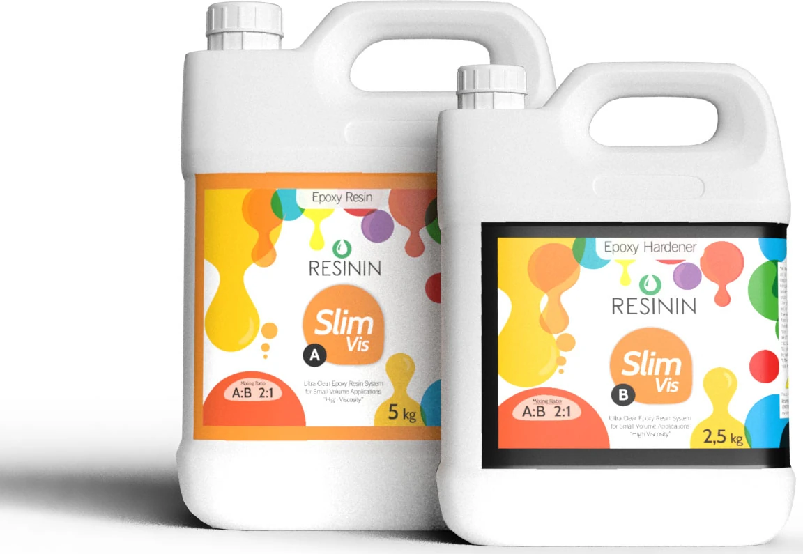 Slim Vis A+B Yoğun Kıvamlı Şeffaf Epoksi Reçine 7,5 kg