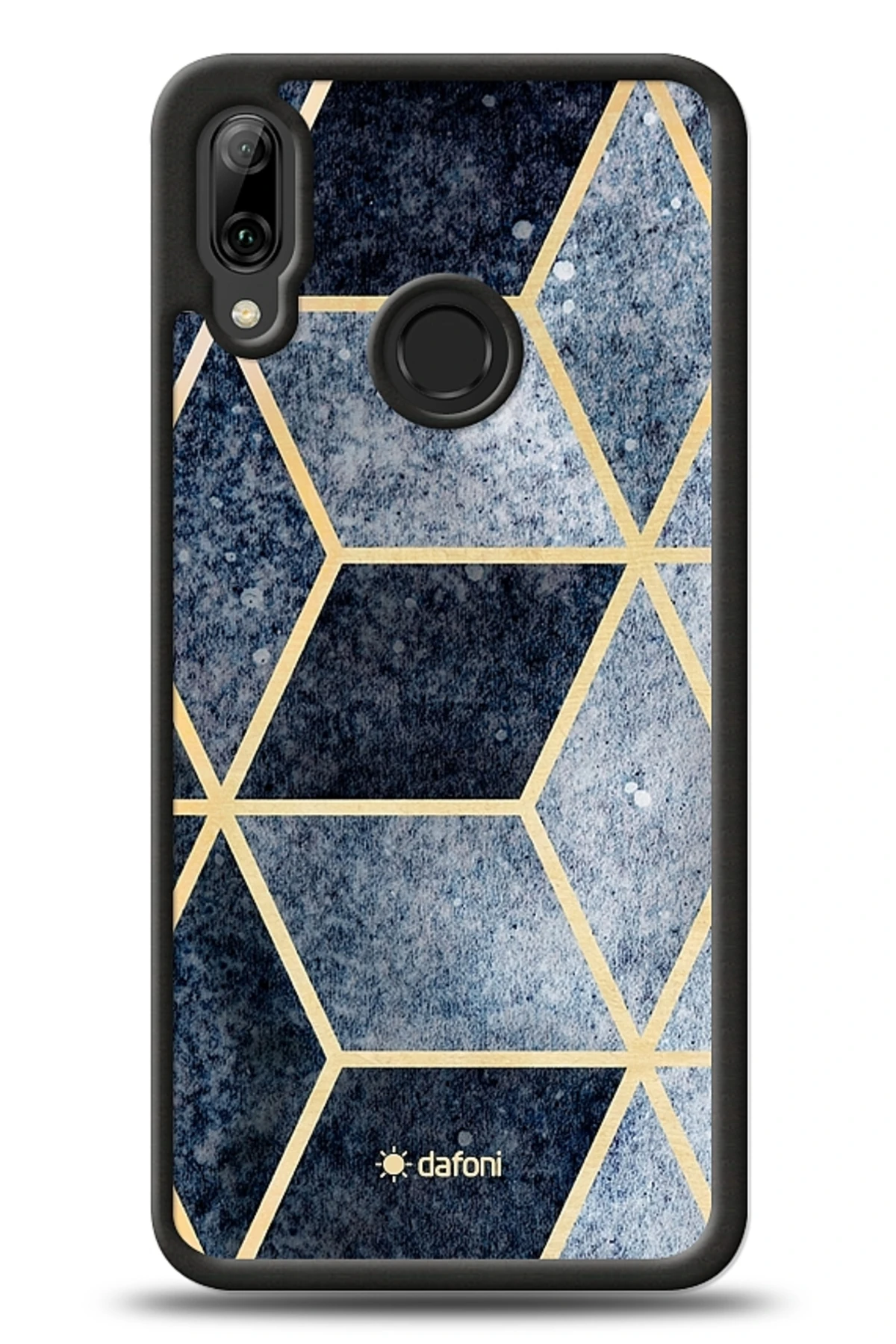 Huawei P Smart 2019 Simli Mavi Prizma Kılıf