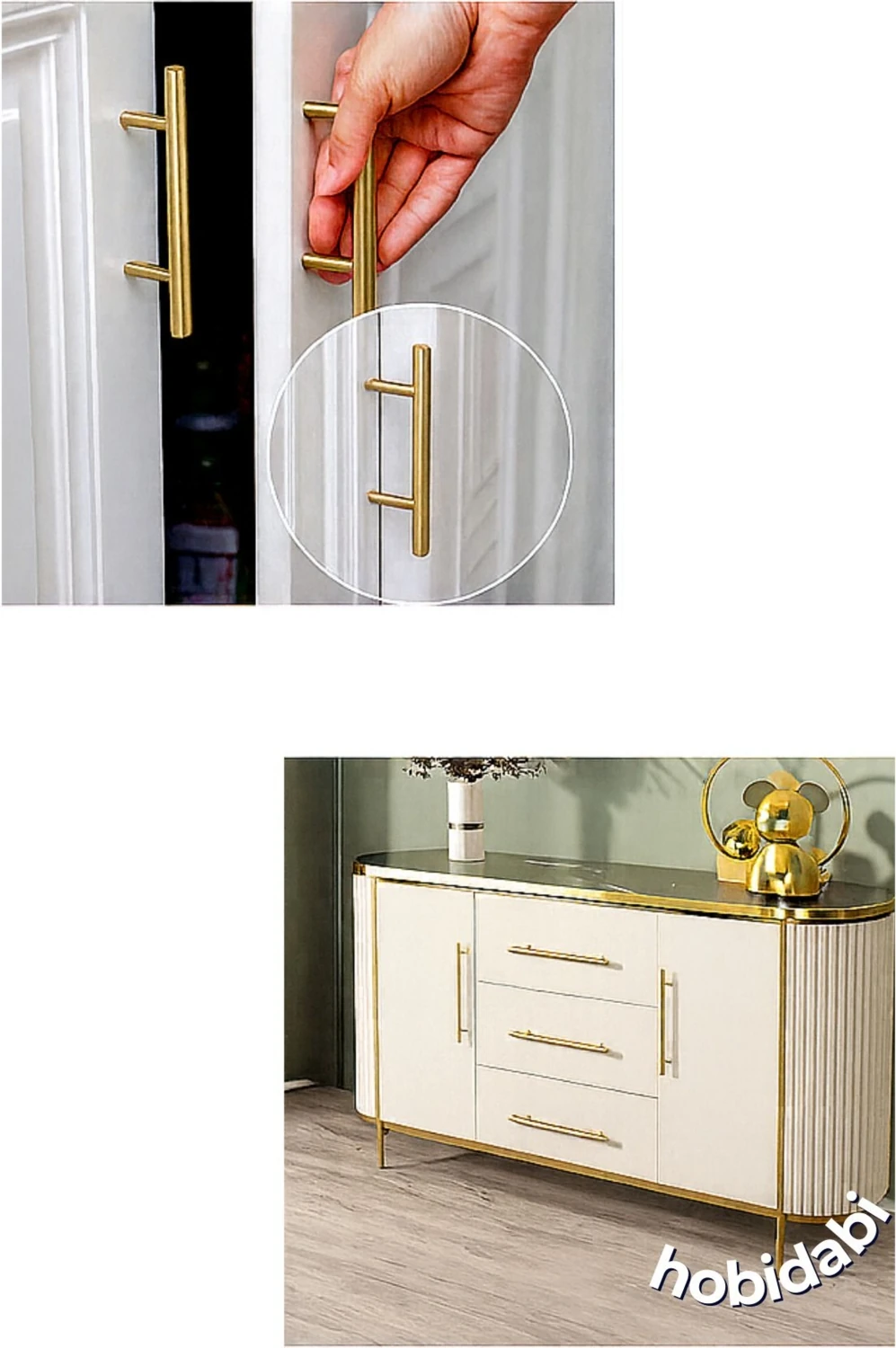 96MM Paslanmaz Altın Sarı Kulp Tv Ünitesi Yatak Odası Mobilya Çekmece Vestiyer Mutfak Dolap Kulbu