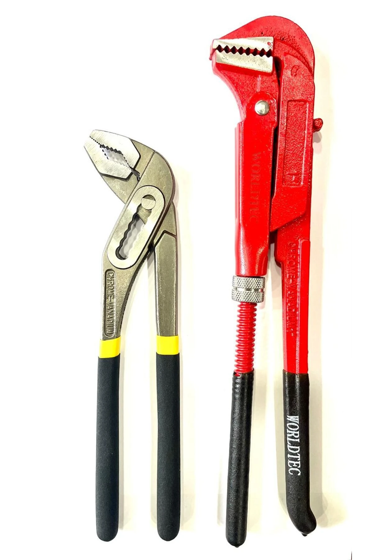 1.kalite Ford Pense Paslanmaz Profesyonel Maşalı Boru Anahtarı 1' Set