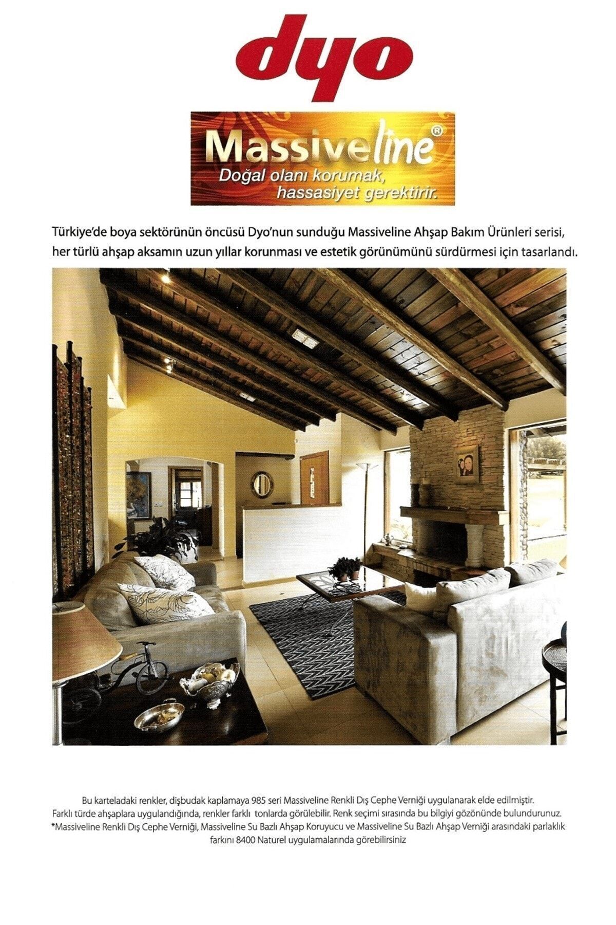 Dyo Massiveline Su Bazlı Ahşap Verniği 8419 Tik 2,5 Lt
