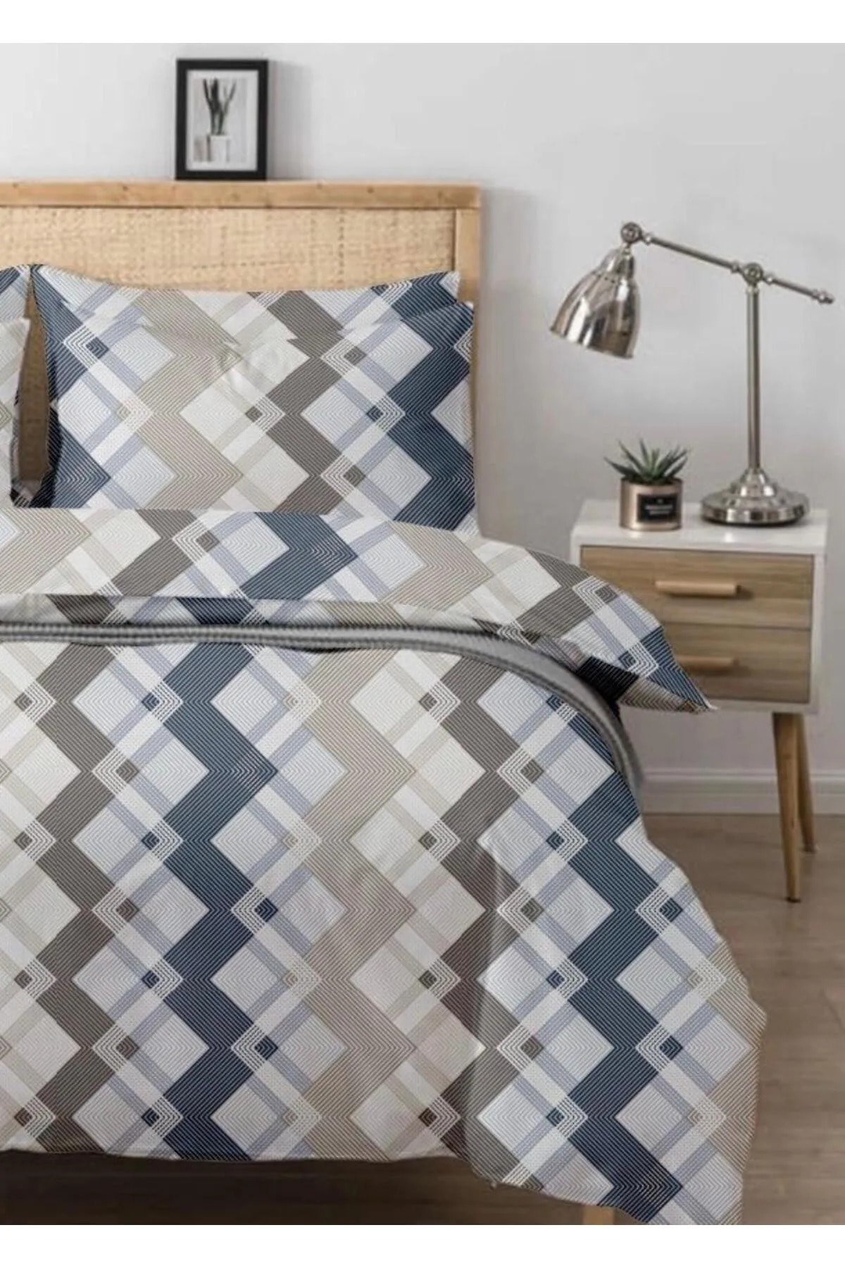 Moniva Home Battal Boy Çift Kişilik Pamuklu Nevresim Takımı 200x225 Cm